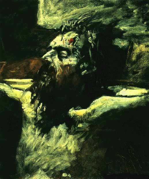 Head of the crucified Christ